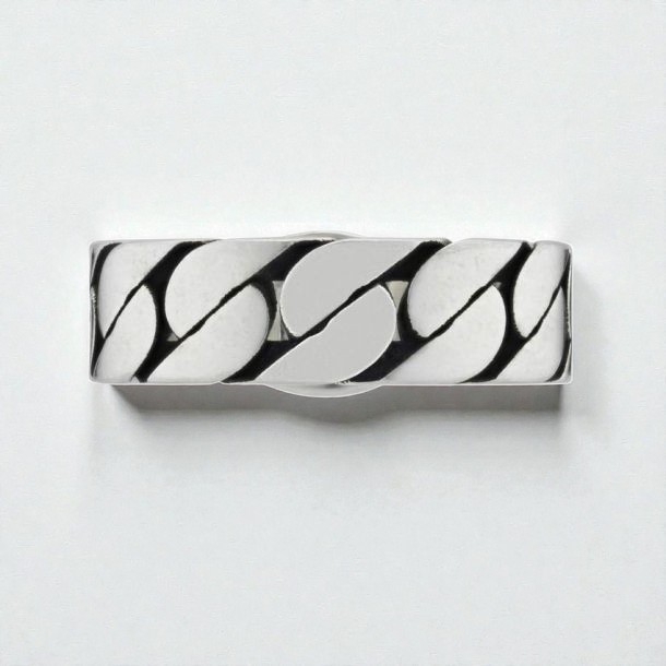 New Gucci Interlocking G Green Enamel Sterling Silver Ring Size IT14 US6.75