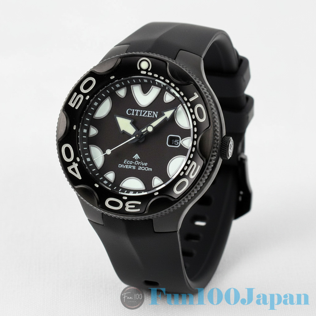 CITIZEN Promaster MARINE BN0235-01E Eco-Drive Solar Men’s SS Black Wristwatch