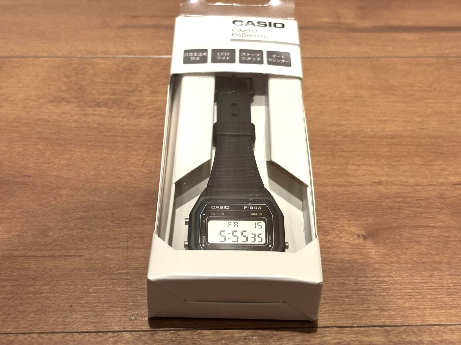 CASIO Watch Casio Collection F-84W-1QJH Men’s Black Waterproof For Daily Life