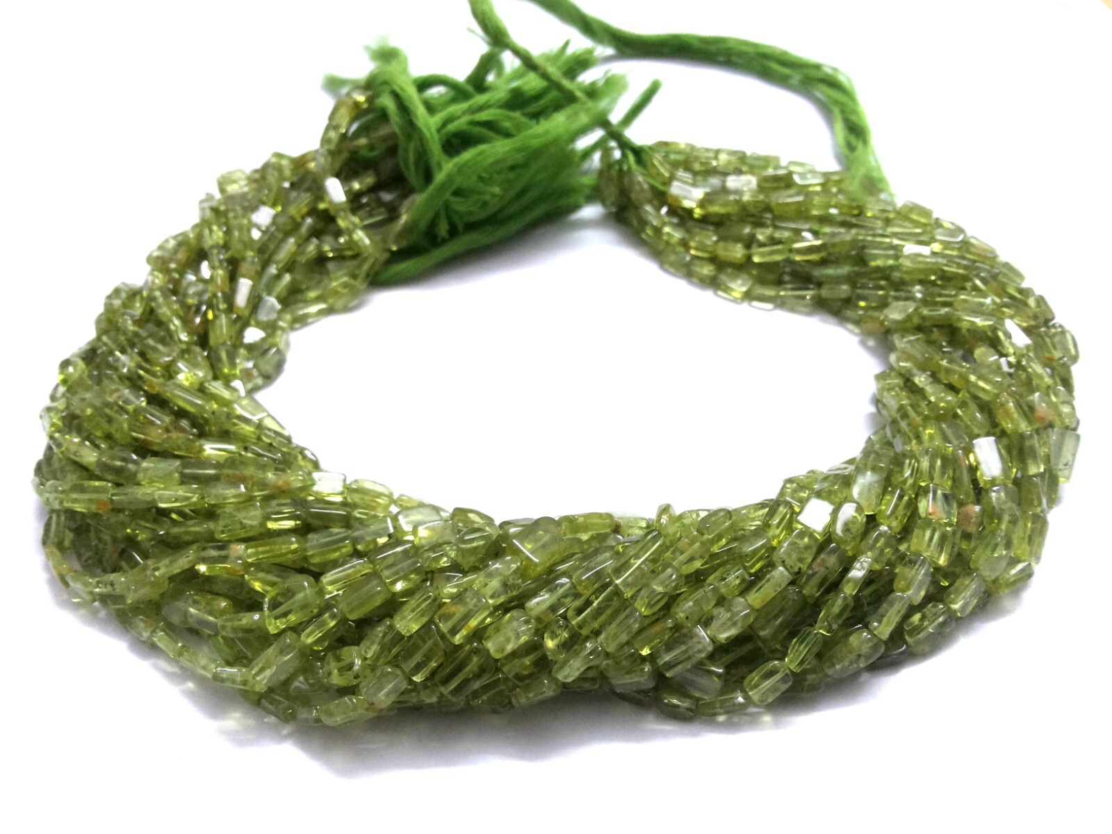 5 Strand Natural Multi Stone Square Smooth 4×7-5x8mm Natural Stone Beads 12″inch