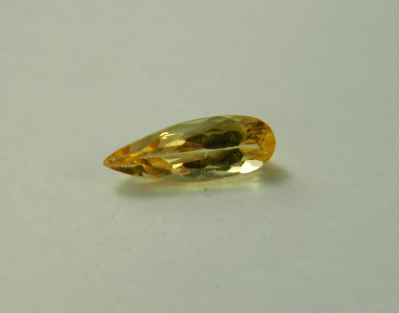 Imperial Topaz 1.11 Ct Clarity VVS Pear Cut Natural Golden Brazil I214