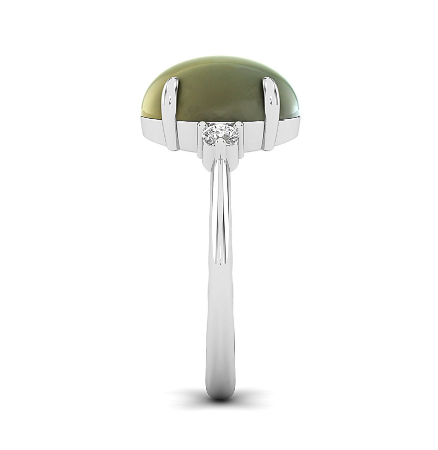 Natural Chrysoberyl Cat’s Eye Ring 925 Silver Victorian Engagement Ring For Her
