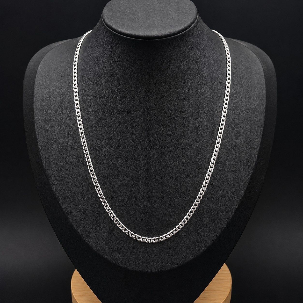 NWT Italy 925 Sterling Silver Miami Cuban Link Chain 24″ 3.0mm 15.4g Unisex
