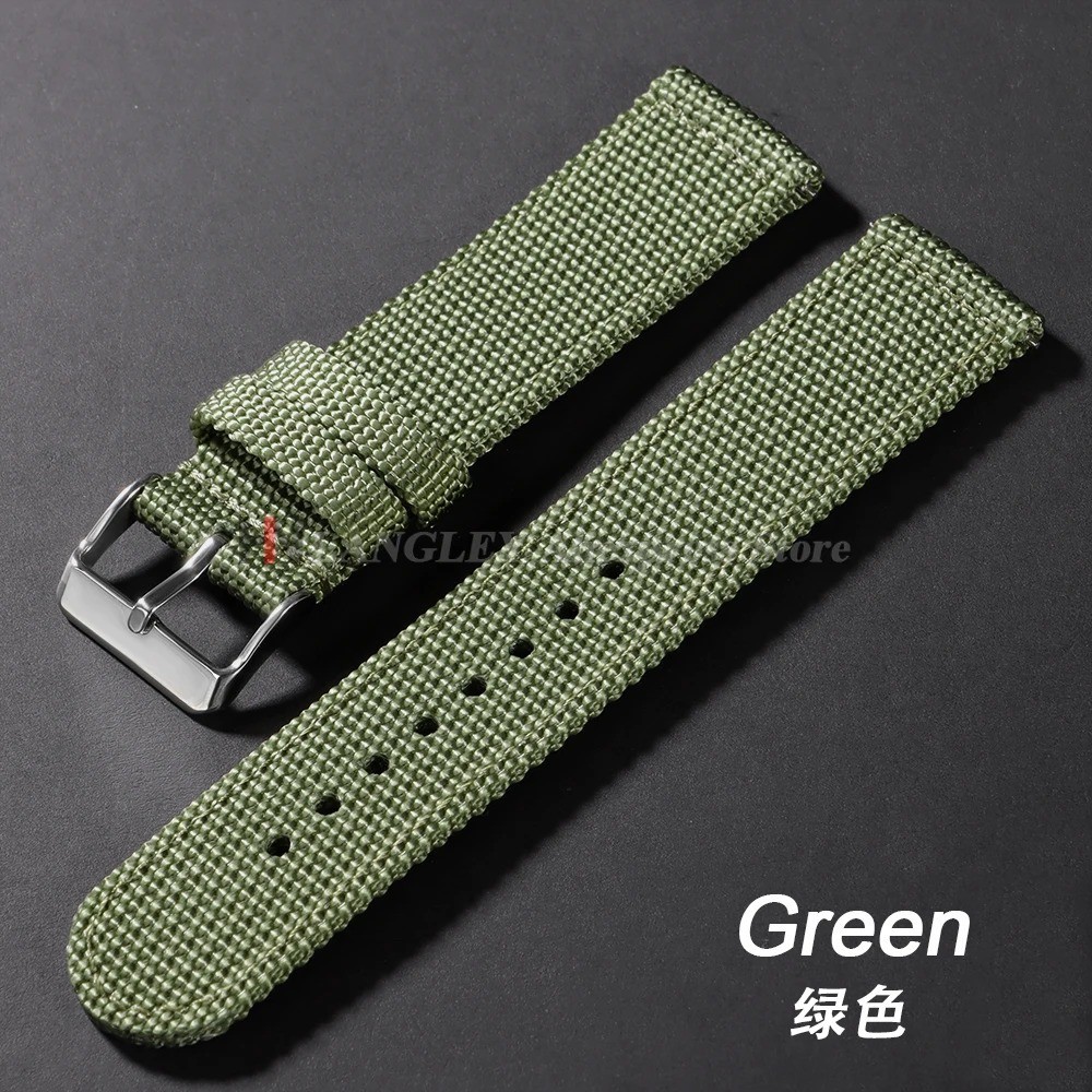 Canvas Quick Release Watch Strap 18,20,22,24mm Military Fabric Band Men Women