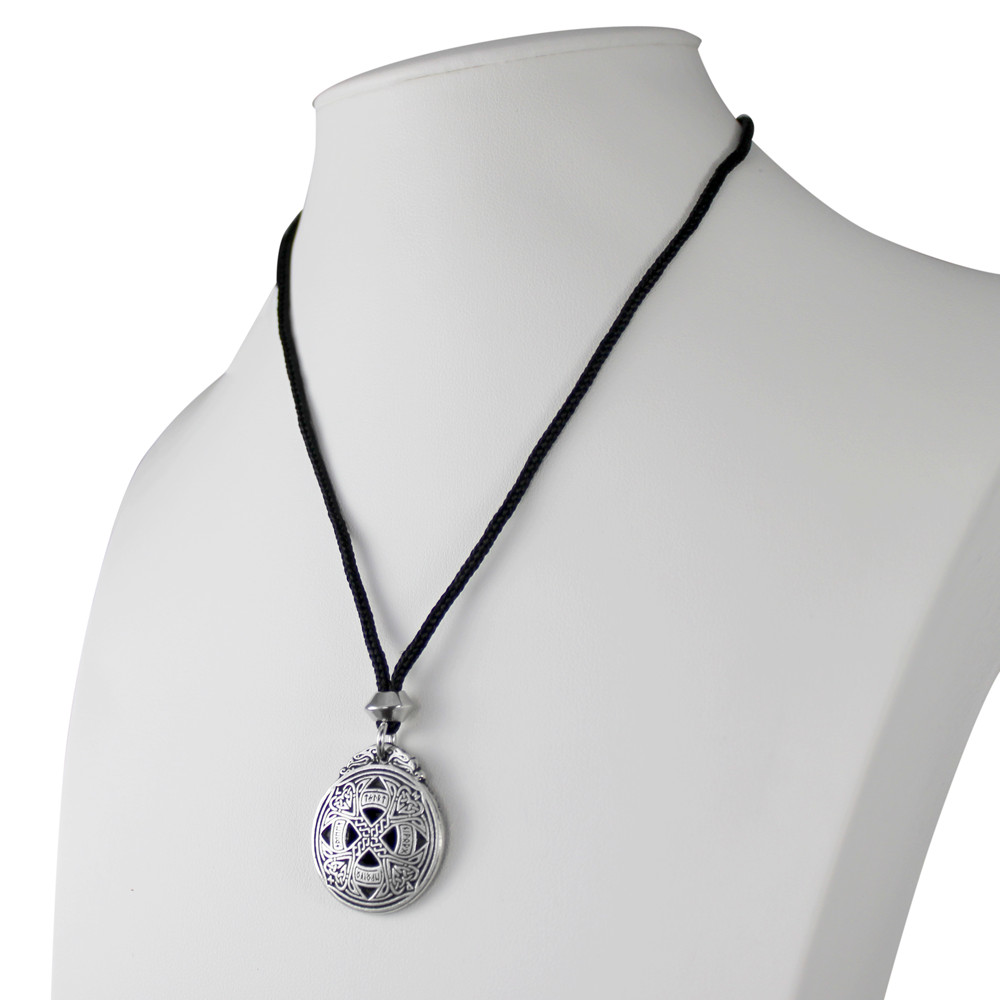 Pewter Norse Runic Love Amulet Necklace Viking Rune Pendant Talisman Jewelry