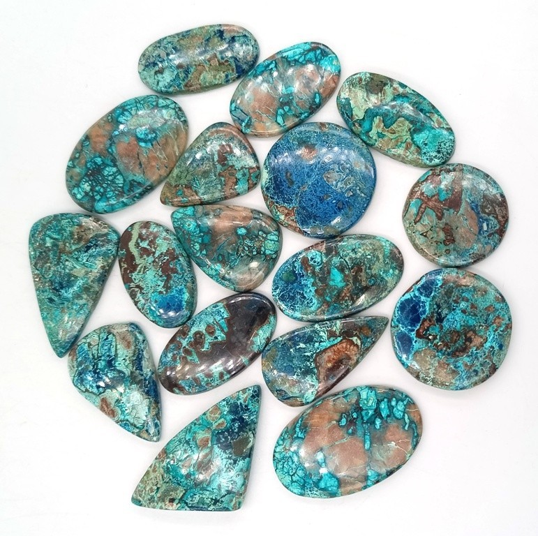 Natural Shattuckite Cabochon Gemstone For Making Jewelry Wholesale Lot 71555