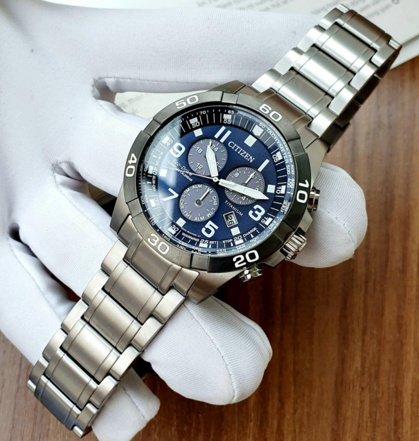 Citizen Brycen Super Titanium Eco-Drive Sport Chronograph Men’s Watch BL5558-58L