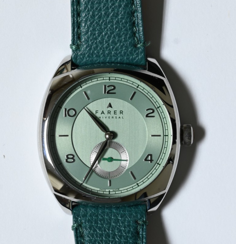 Farer Green Mansfield Manual Wind Watch SW216-1 Full Set Box and Papers