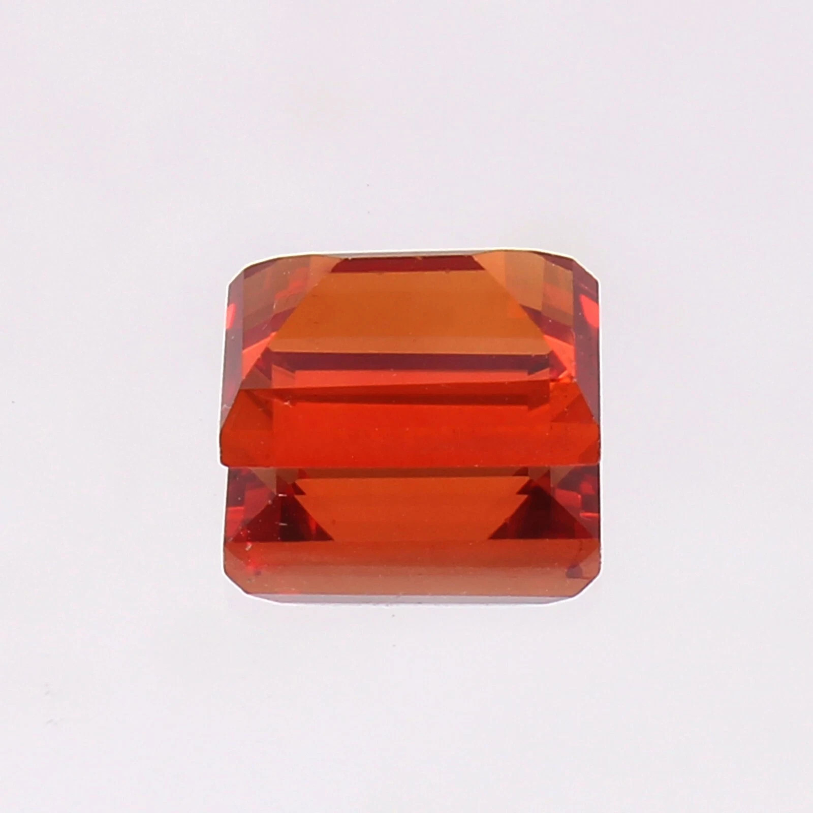 Natural 21.09 Ct Orange Sapphire Baguette Cut Flawless Loose Certified Gemstone