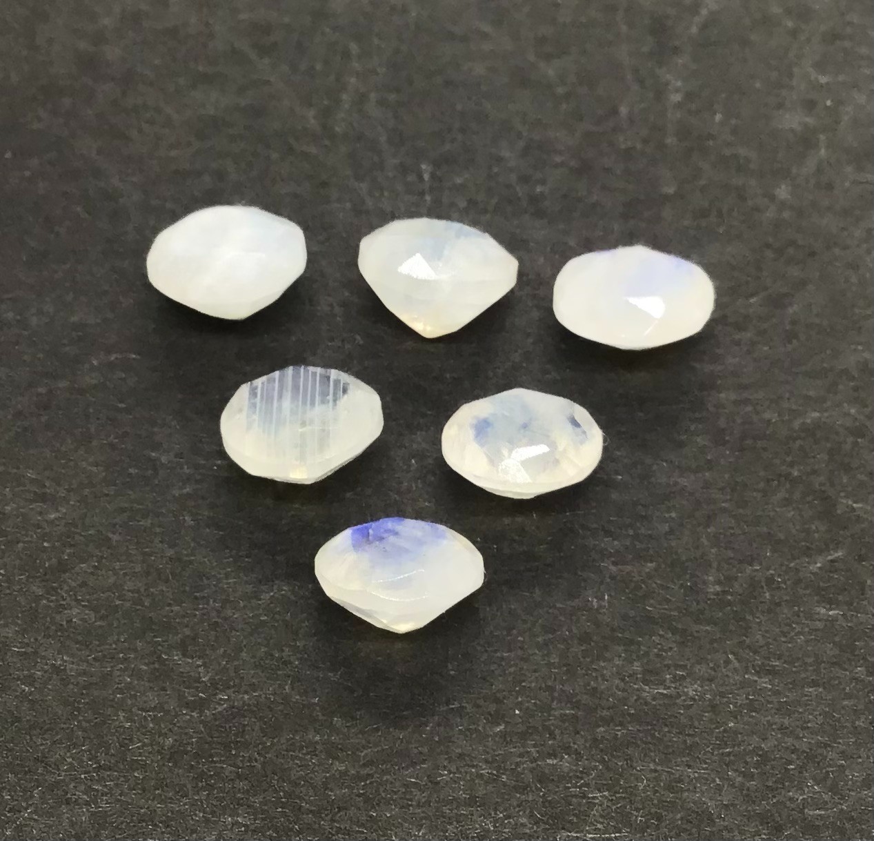 AAA Natural Rainbow Moonstone Round Cut Loose Gemstone For Making All Jewelry