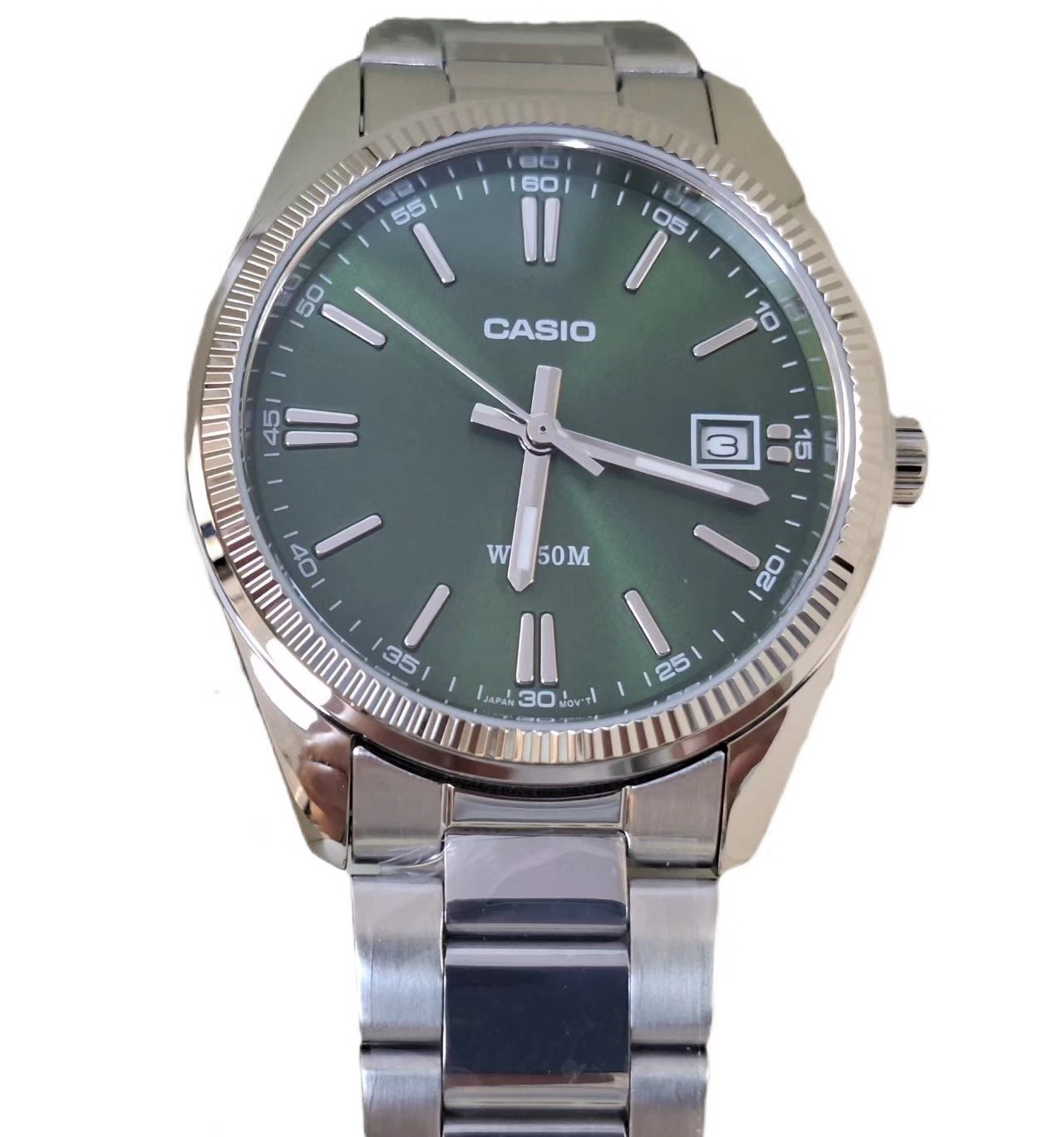 Casio UTP-1302PD-3A1 Stainless Steel Band 35 mm Dail Green Unisex Adults Watch