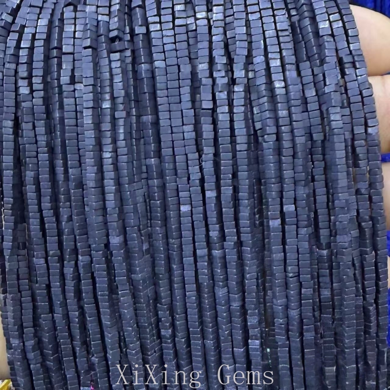 1x2mm Navy Blue Turquoise Flat Square Disc Spacer Beads for Jewelry Making DIY