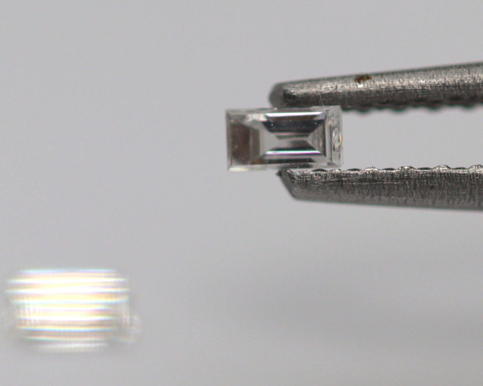 0.089 Ct 100% Natural Loose Diamond Straight Baguette Cut 2 x 1 mm 2 Pcs F/VVS1