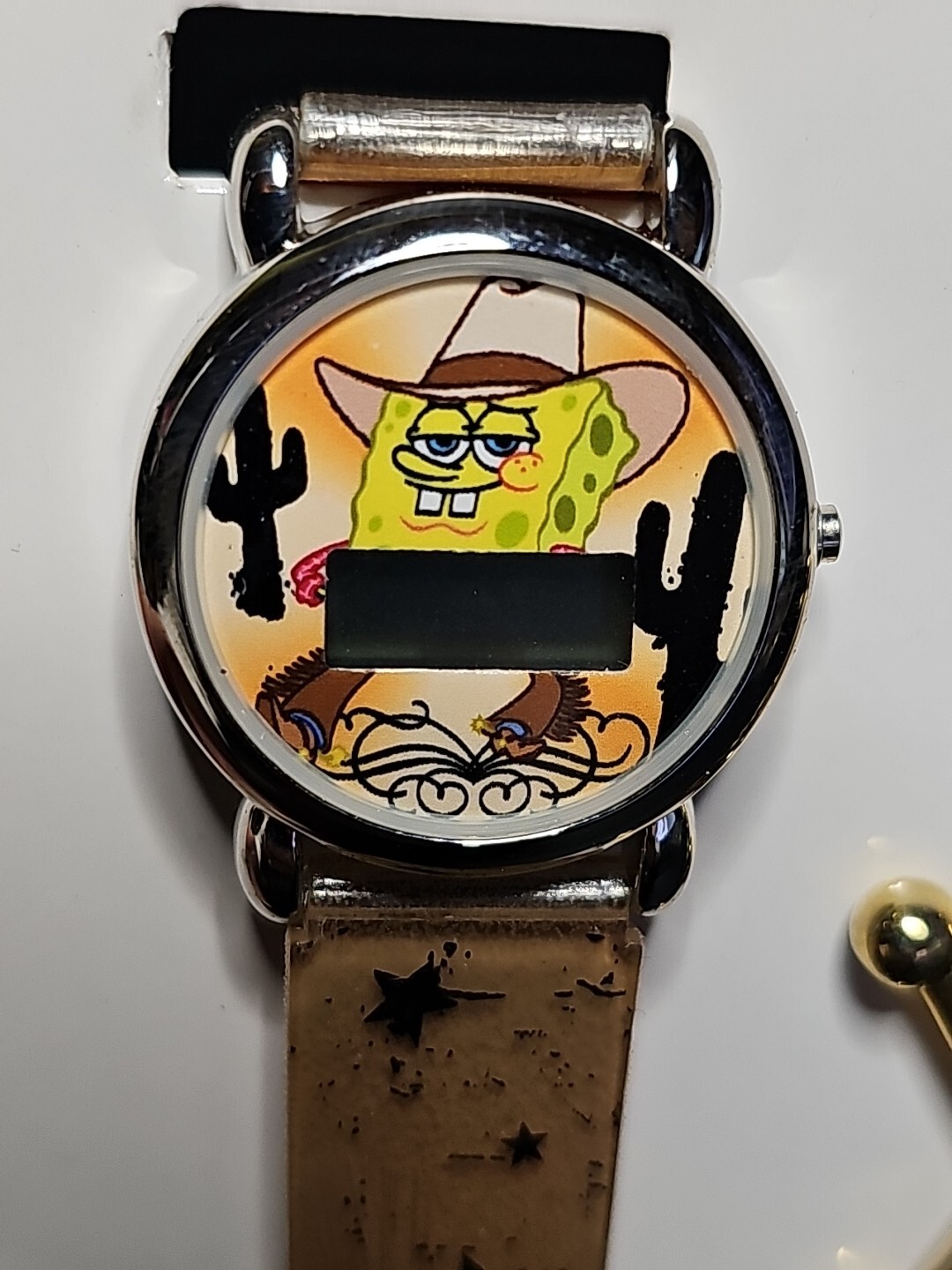 Sheriff SpongeBob SquarePants Avon Viacom Digital Watch Badge Gift Set NOS NIB
