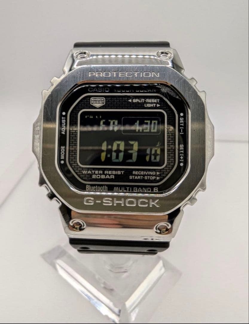 [Used] CASIO G-SHOCK GMW-B5000-1JF Bluetooth MB6 Tough Solar Silver – From JAPAN