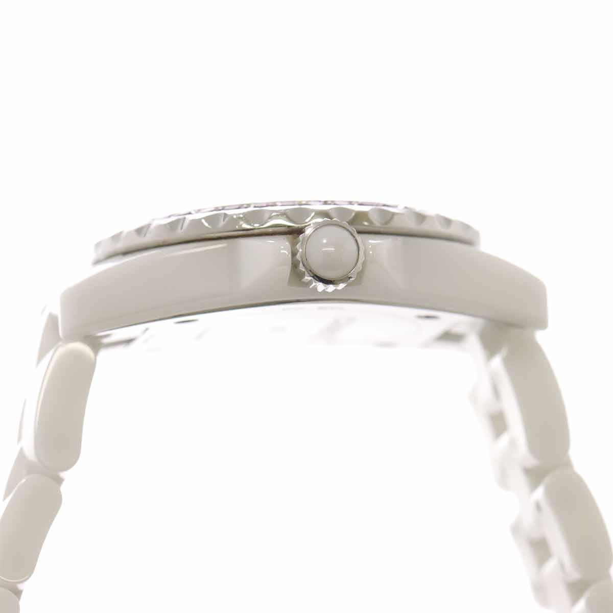 CHANEL J12 H3243 Pink Sapphire Bezel 8P Diamond White Shell Dial 90321219
