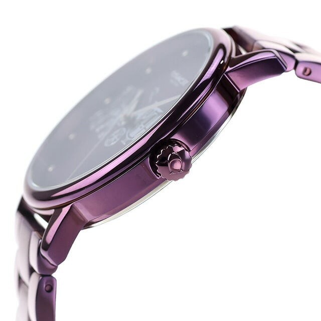 COACH 14502923 GRAND CARRIAGE PURPLE SILVER ACCENT DIAL STAINLESS WOMENS WATCH