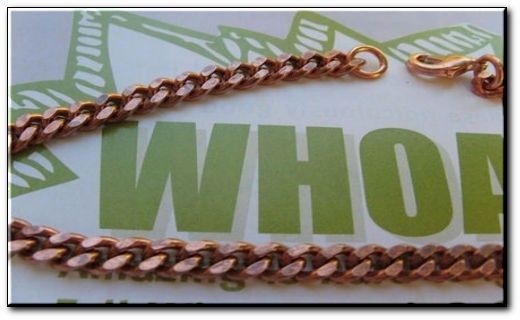 Solid Copper Anklet CA649G – Available in 8 thru 11 inch lengths.