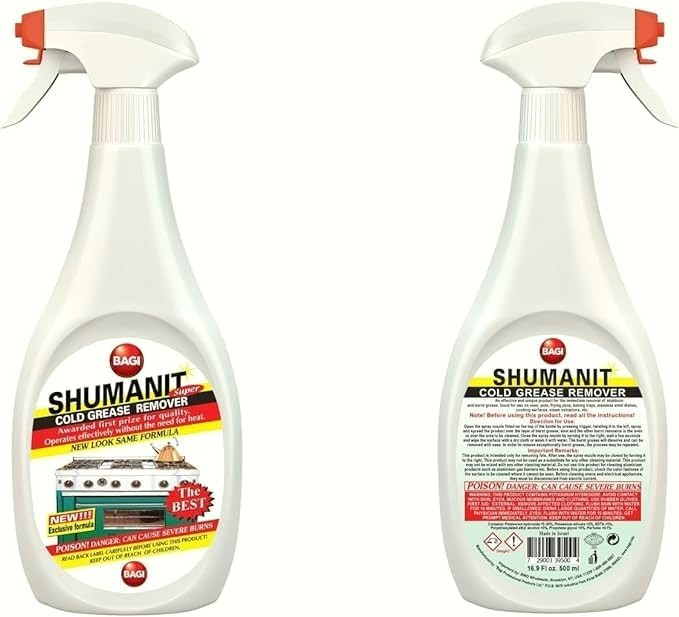 Shumanit Bagi Cold Grease Remover 25.4 Fl oz Pack of 3 Cleaner