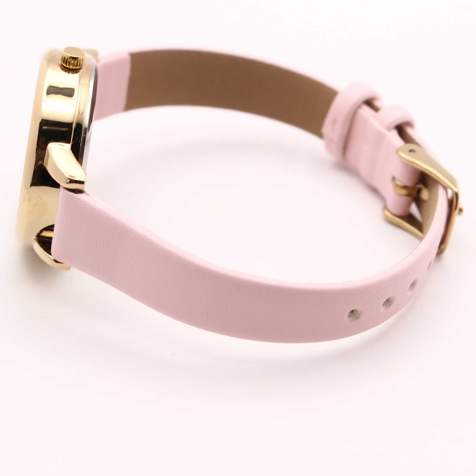 Hello Kitty 50th Anniversary Ladies Watch Pink Gold Quartz w/Box Warranty Japan