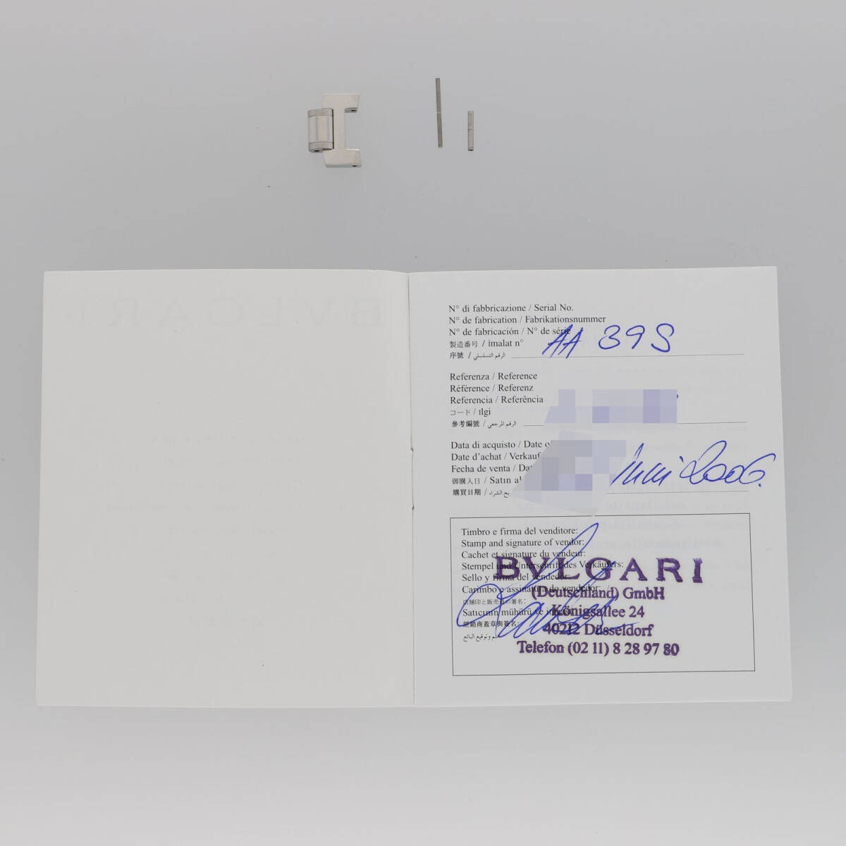 BVLGARI Assioma AA39S TO282159