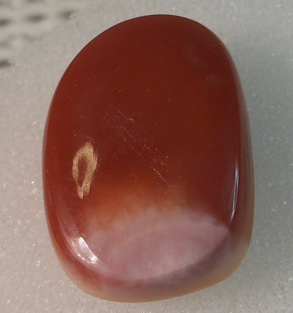 15.45ct Freeform Mexican Fire Opal, 21×14.5×7.6mm, Holiday Bonanza Sale