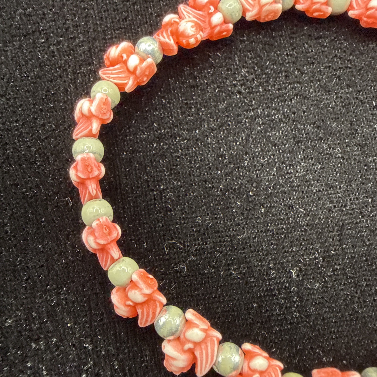 Vintage, Trrtlz Orange/Red Dragon, Elastic, Friendship Bracelet