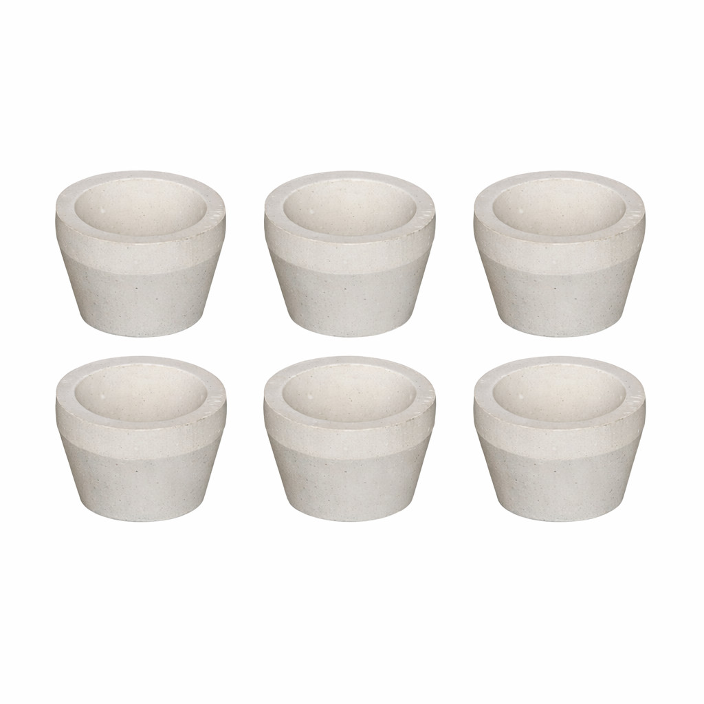#6A, 1-9/16 – Magnesium Oxide, Fire Assay Cupel – Gold. Silver Refining | QTY: 6