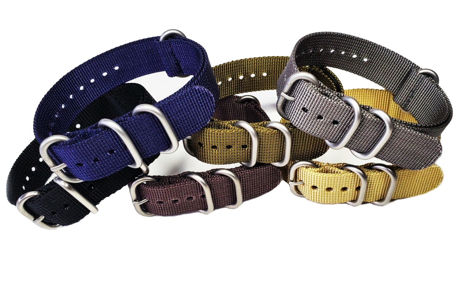 NATO G10 D-Ring Heavy Ballistic Nylon strap UTC Dive watch band Satin Finish USA