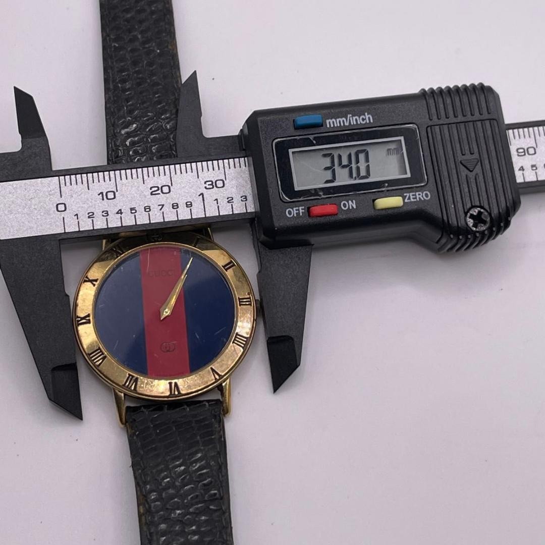 New battery replaced/working GUCCI watch 3000 Sherry Line Round