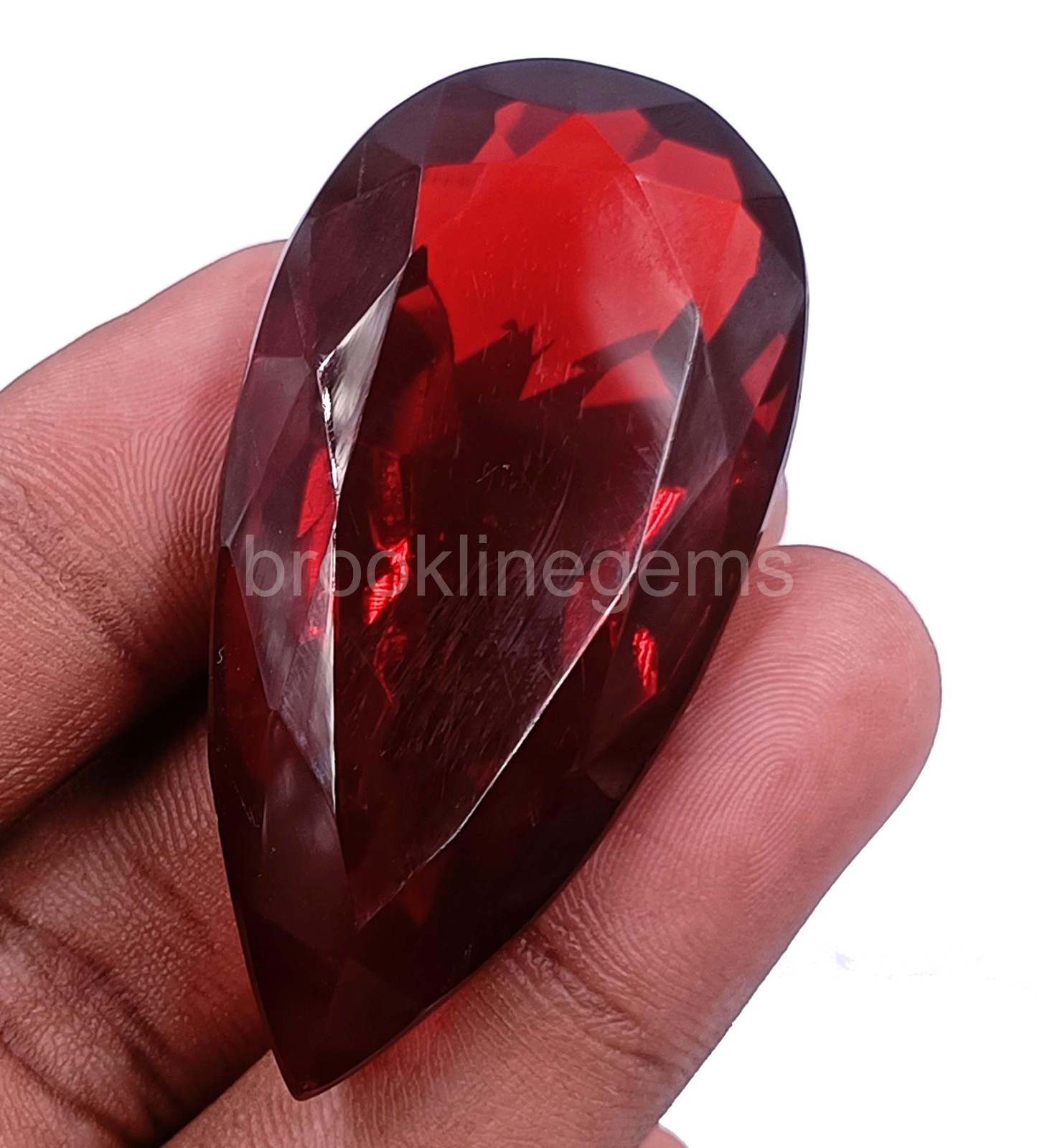 Natural Red Topaz 135.0 Ct Pear Cut Certified Loose Gemstone Today Big Sale 5NAZ