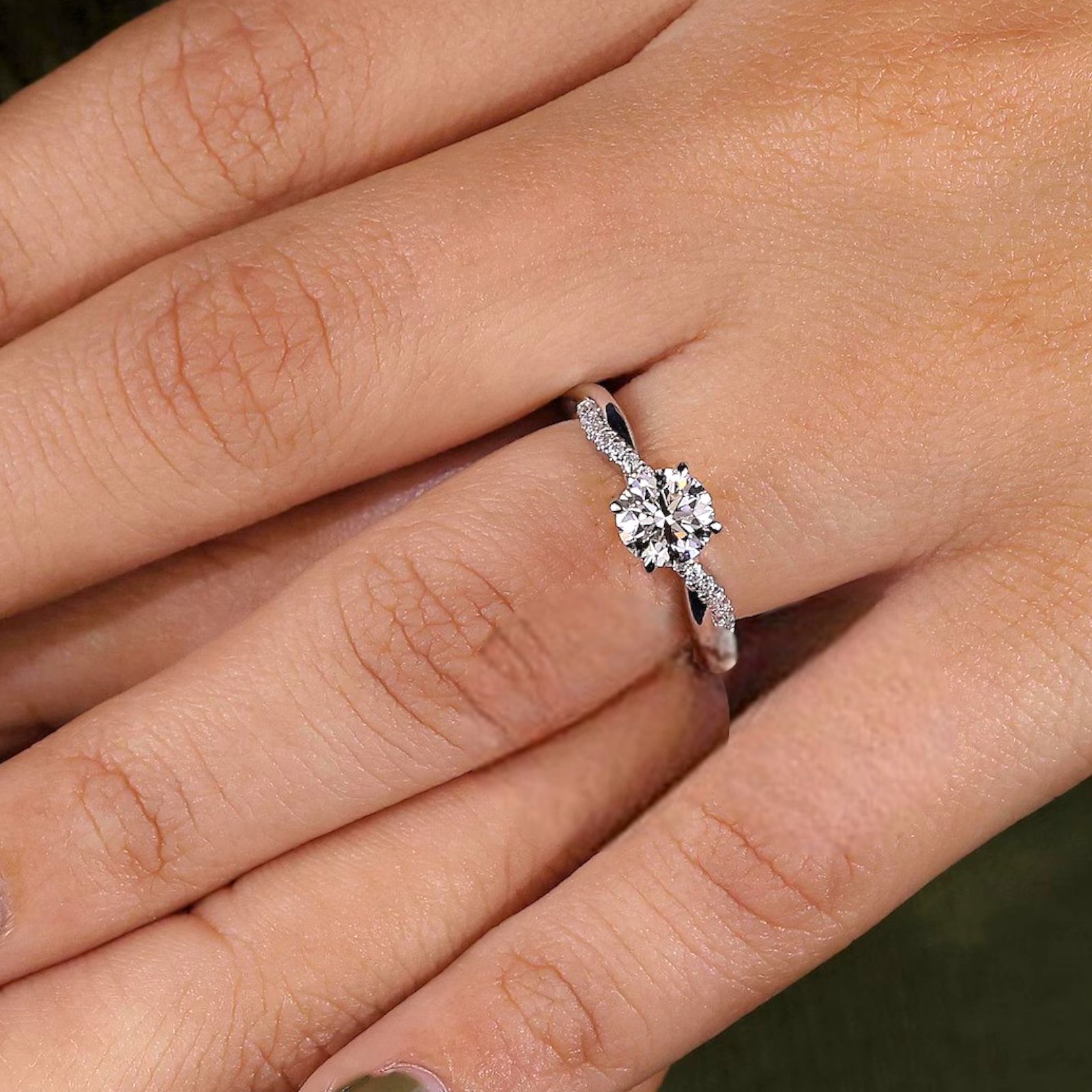Round Cut 3.25 CT IGI Certified Lab Created Diamond Engagement Ring 950 Platinum