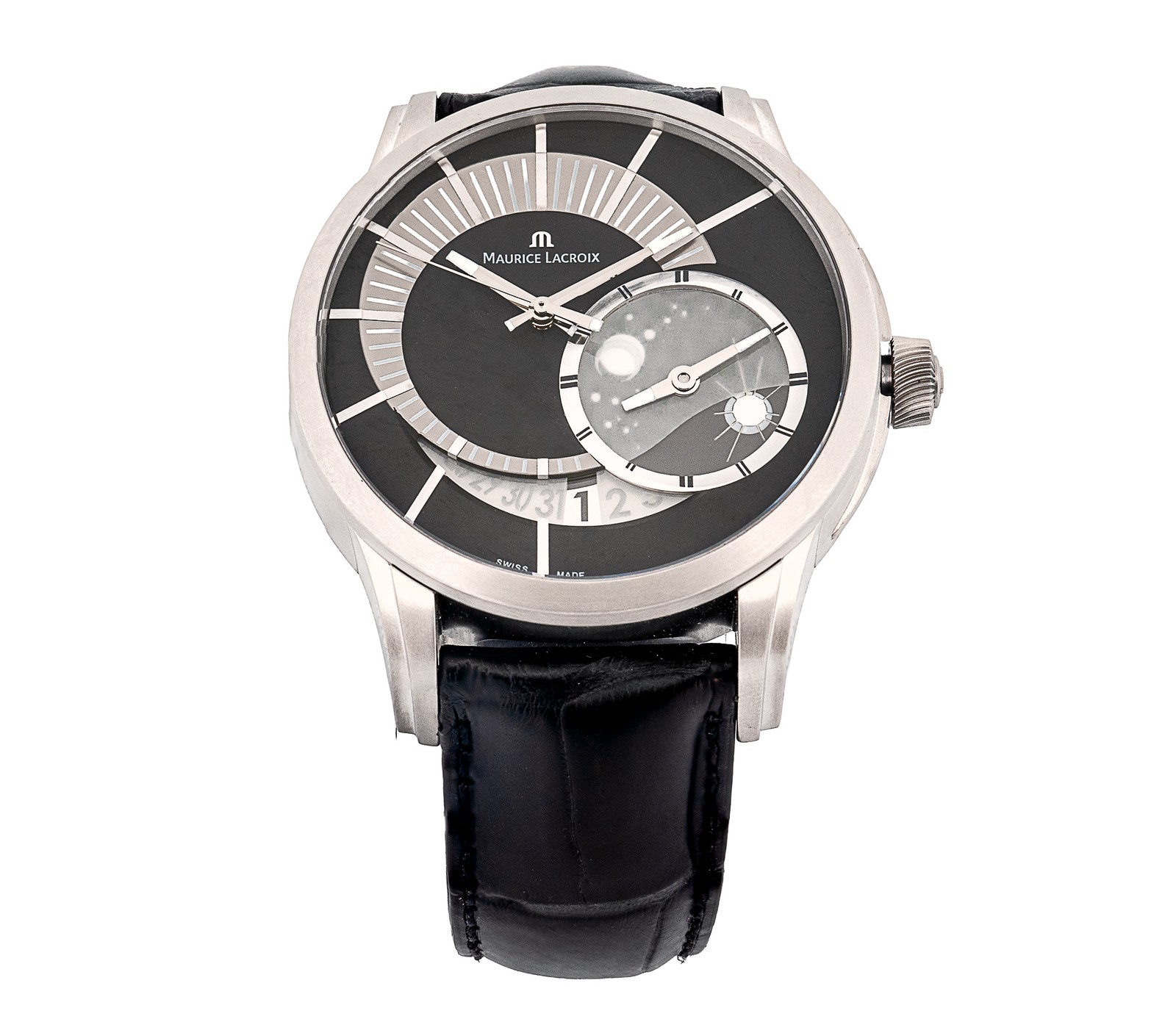 Maurice Lacroix Pontos Decentrique GMT 45mm Titanium Black Dial #567/999