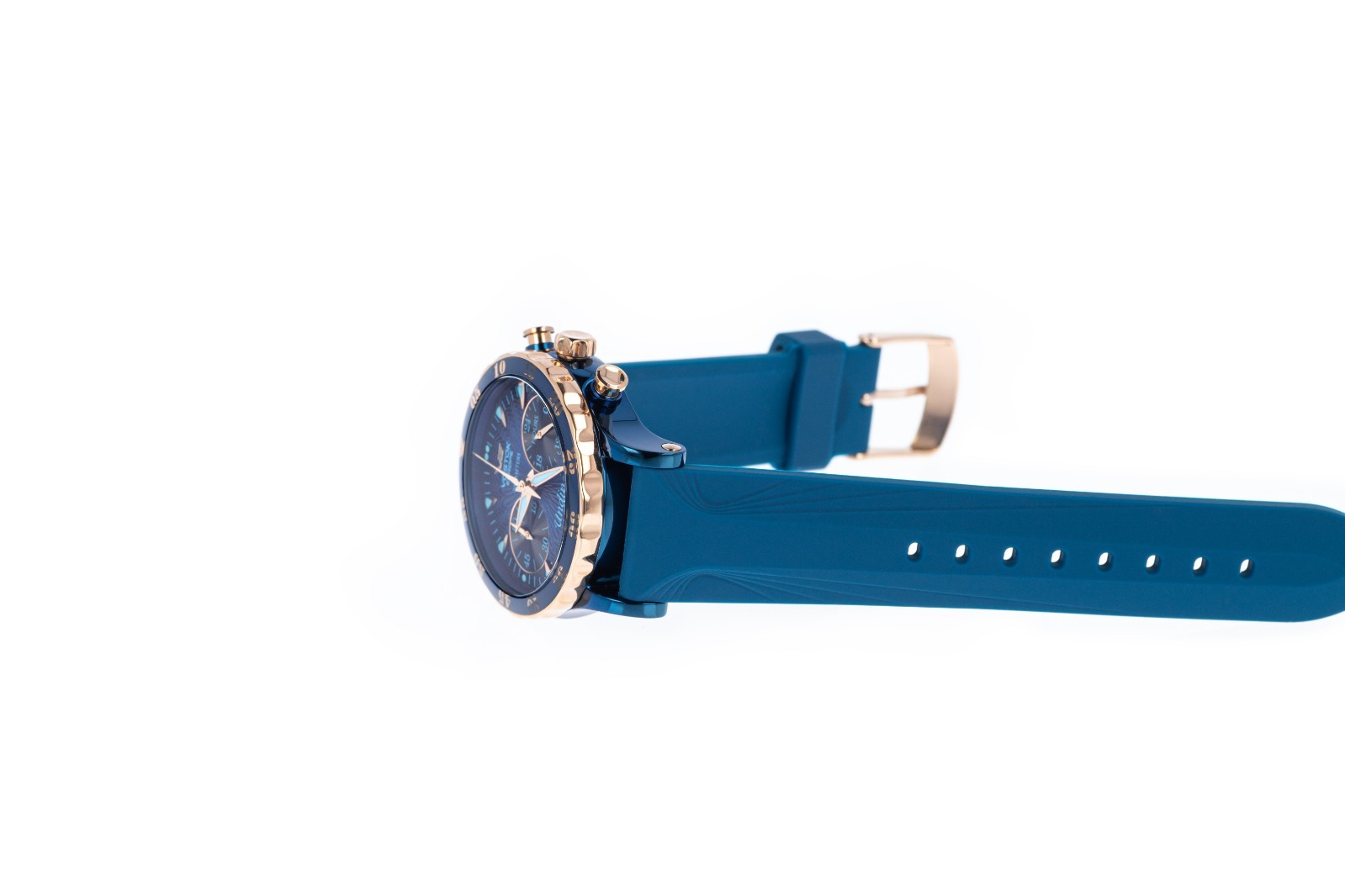 Vostok Europe Undiné Chronograph VK64-515E628 Blue Mecha-Quartz Diver Watch 39mm