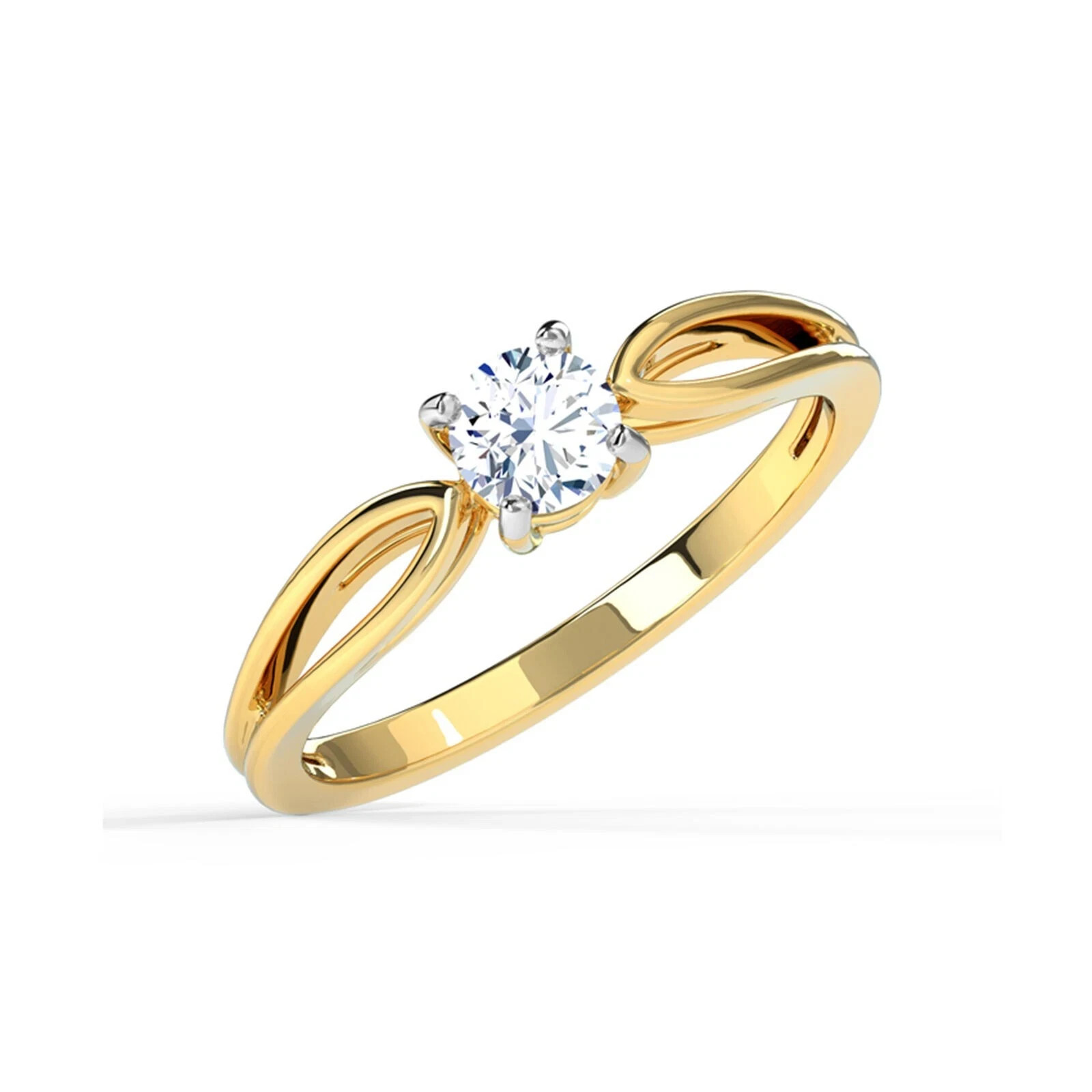1 CT E-F/VS IGI Certified Lab-Grown Diamond Engagement Ring in 14K White Gold