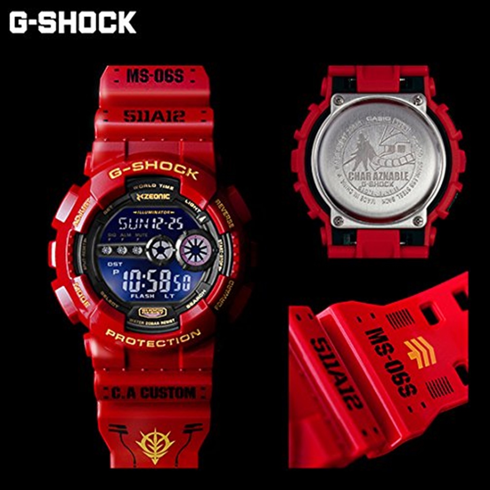 G-shock x Char Gundam Gshock limited 35th anniversarry BANDAI Japan NEW