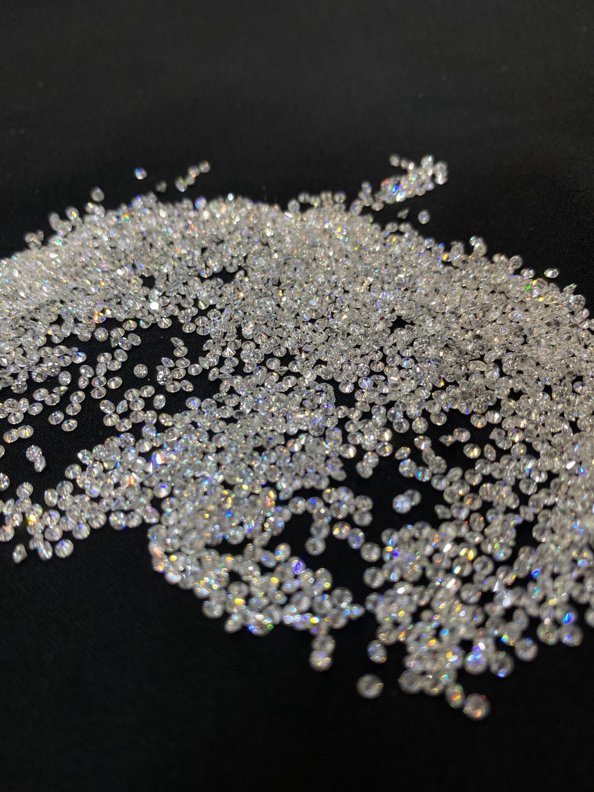 Natural Loose 2.60 MM Diamond Round 10 Pcs Lot VVS Clarity D-F Color 0.74 Ct.