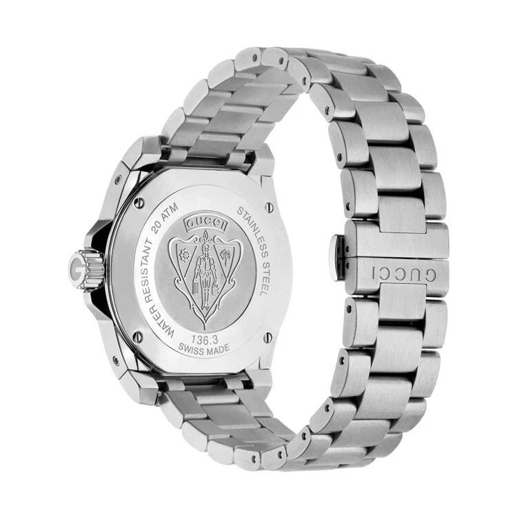 Gucci Dive Black Dial Stainless Steel Men’s Watch YA136301
