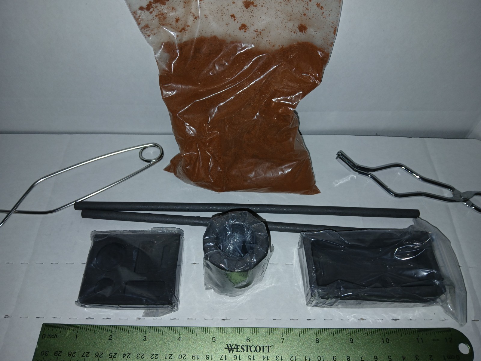 Metal Casting Kit with Graphite Crucible Set with 1 pound of Casting Sand