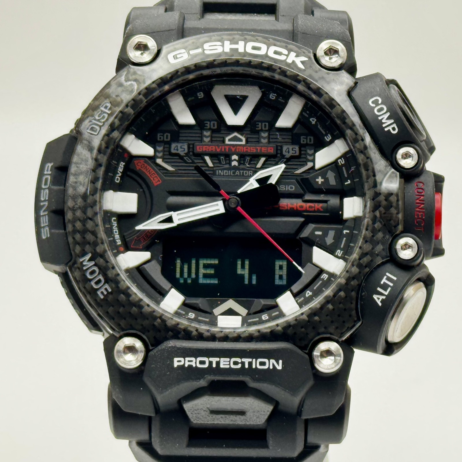 Mint CASIO G-SHOCK GRAVITYMASTER GR-B200-1AJF Bluetooth Carbon Quad Sensor watch