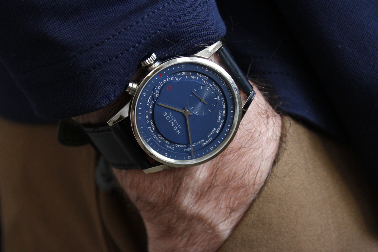 NOMOS Zürich Weltzeit Worldtimer 807 Steel 2019 Full Set B&P 6-Month Warranty