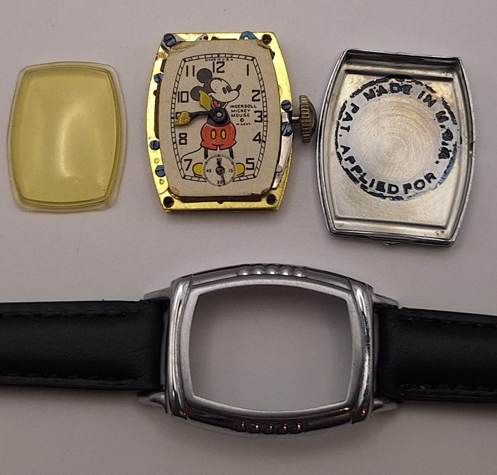 1930’s Ingersoll Mickey Mouse Deluxe Watch Serviced and Wearable BEAUTY 1937