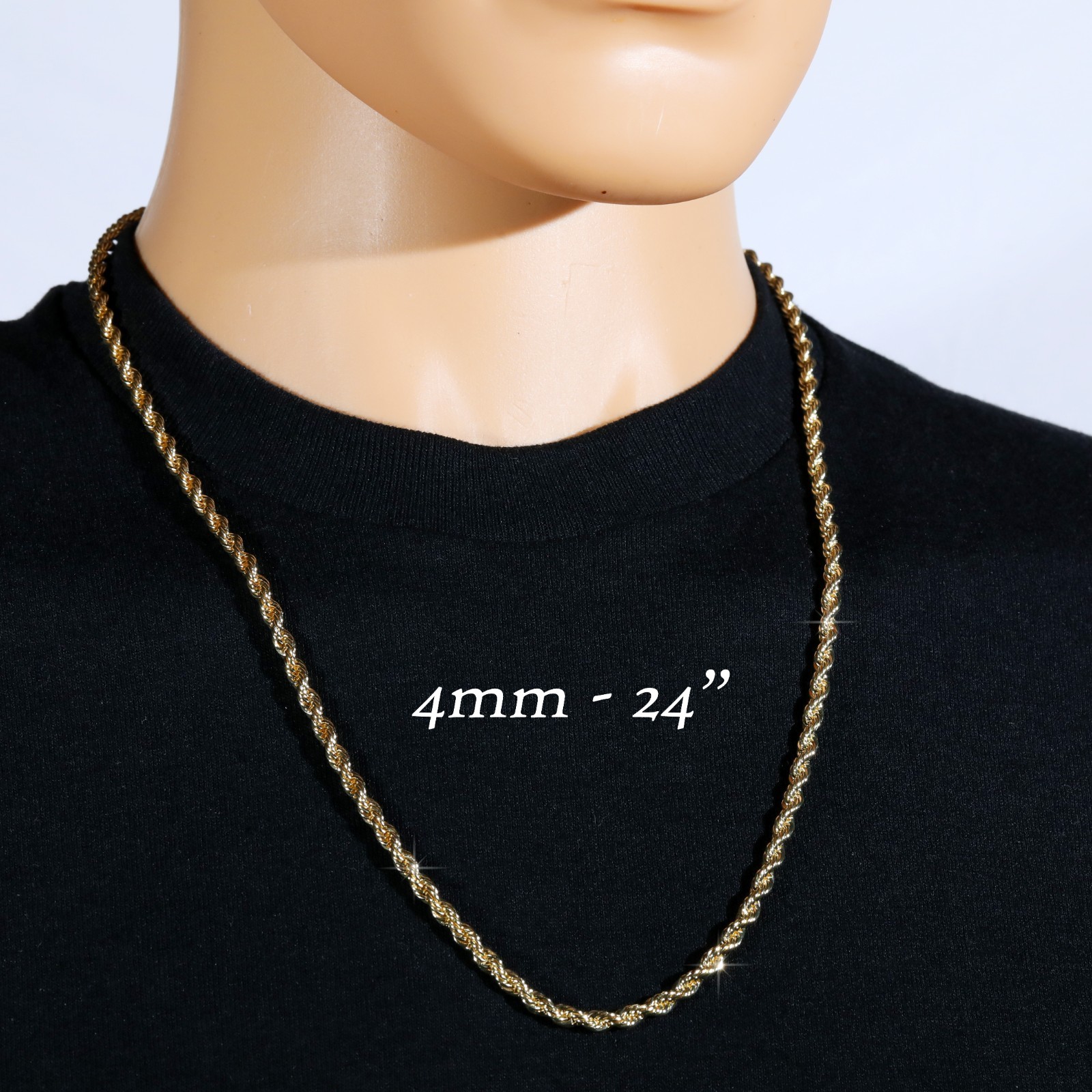 Iced Latin Jesus Cross Pendant Cubic Zirconia 14k Gold Plated Rope Chain For Men