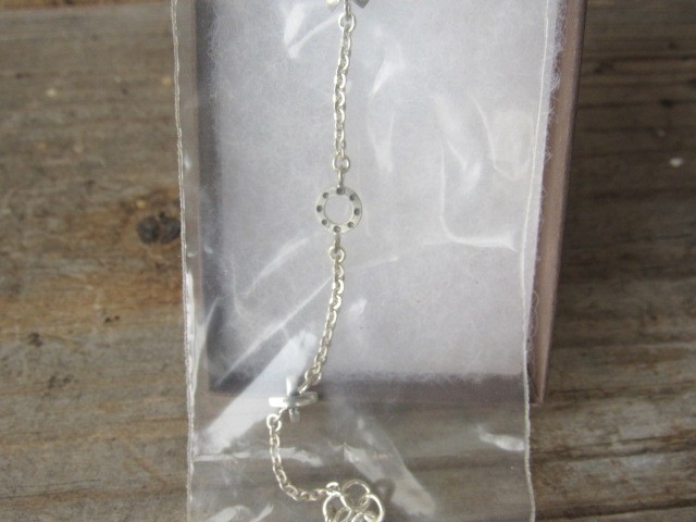 NEW SILPADA A2173 Sterling Silver X0 Hugs & Kisses Ankle Bracelet 9.5in A 2173
