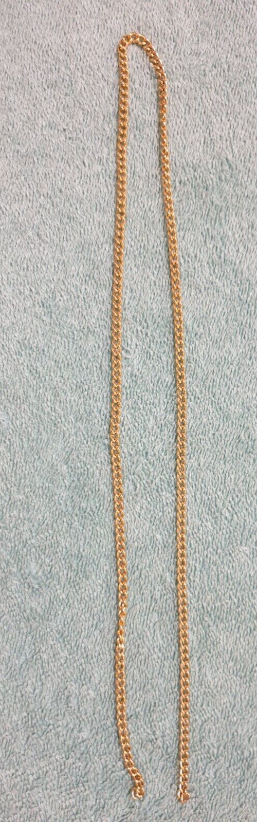 Curb chain, gold plated 40cm length, not a necklace