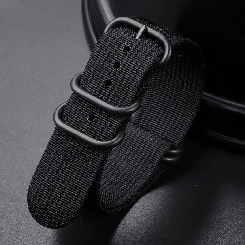 18mm 20mm 22mm 24mm Ballistic Durable Military Nylon Wrist Watch Band Strap