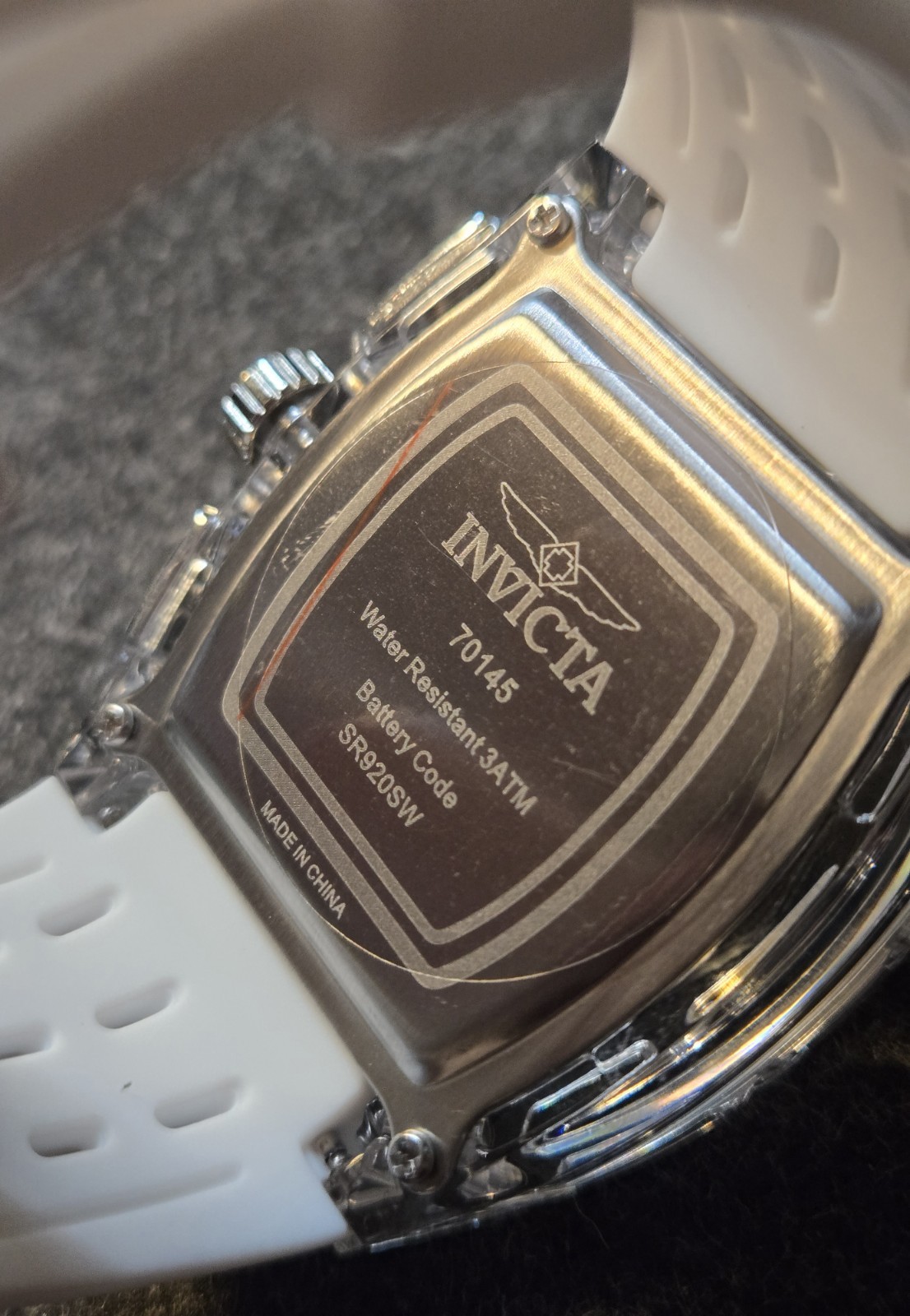 New – Invicta S1 Rally Allogrip Men’s Quartz Watch – 42mm White Tone – 70145