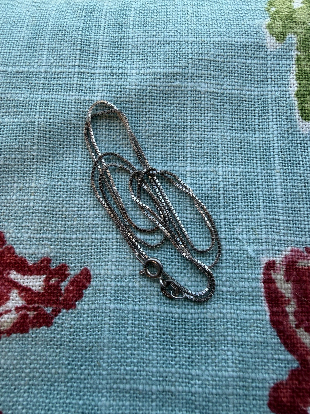 Signed IBB Sterling Silver 925 Chain Necklace 18.5 in