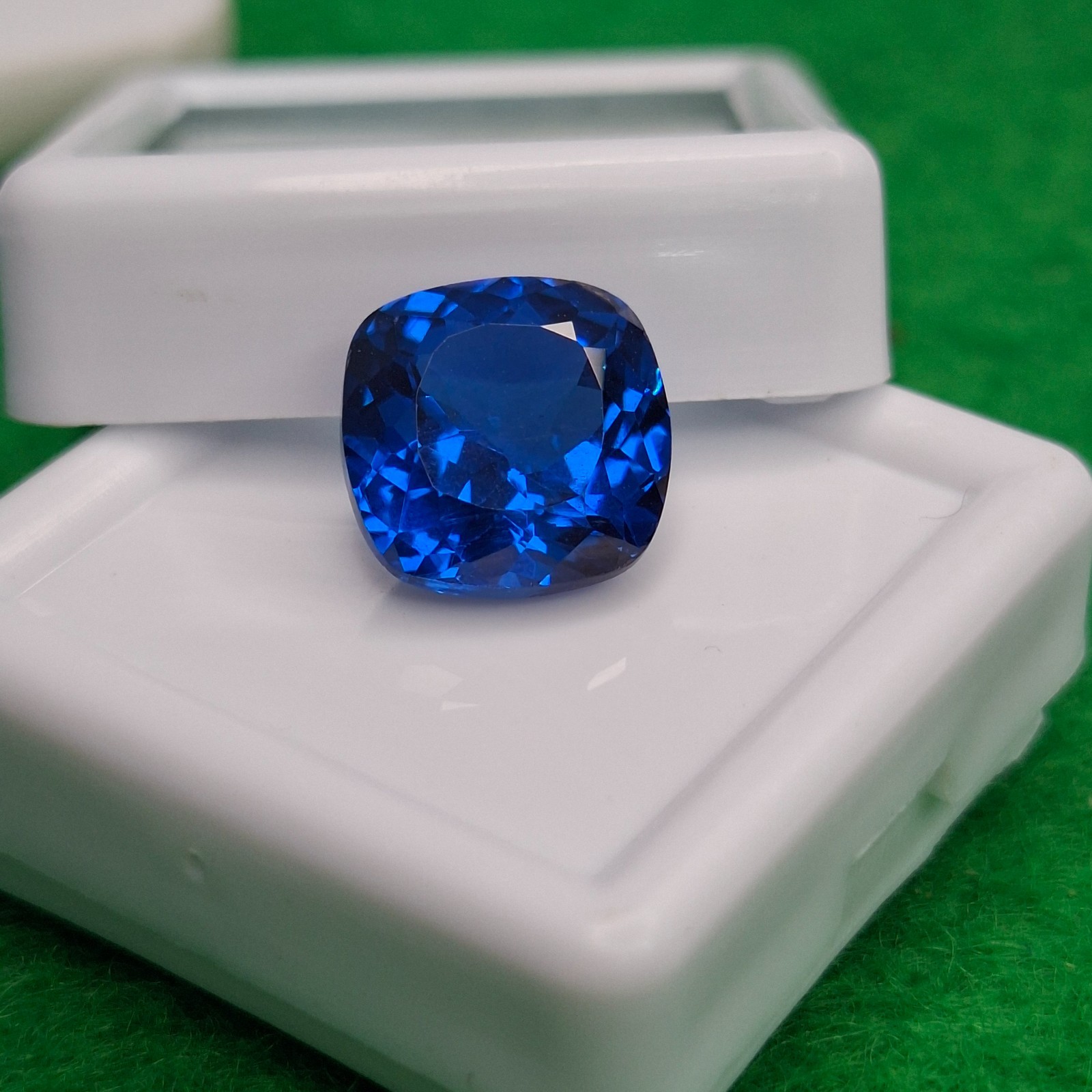 Natural Indicolite Tourmaline Certified Loose Cushion Cut 5-7 Ct Gemstone GB065