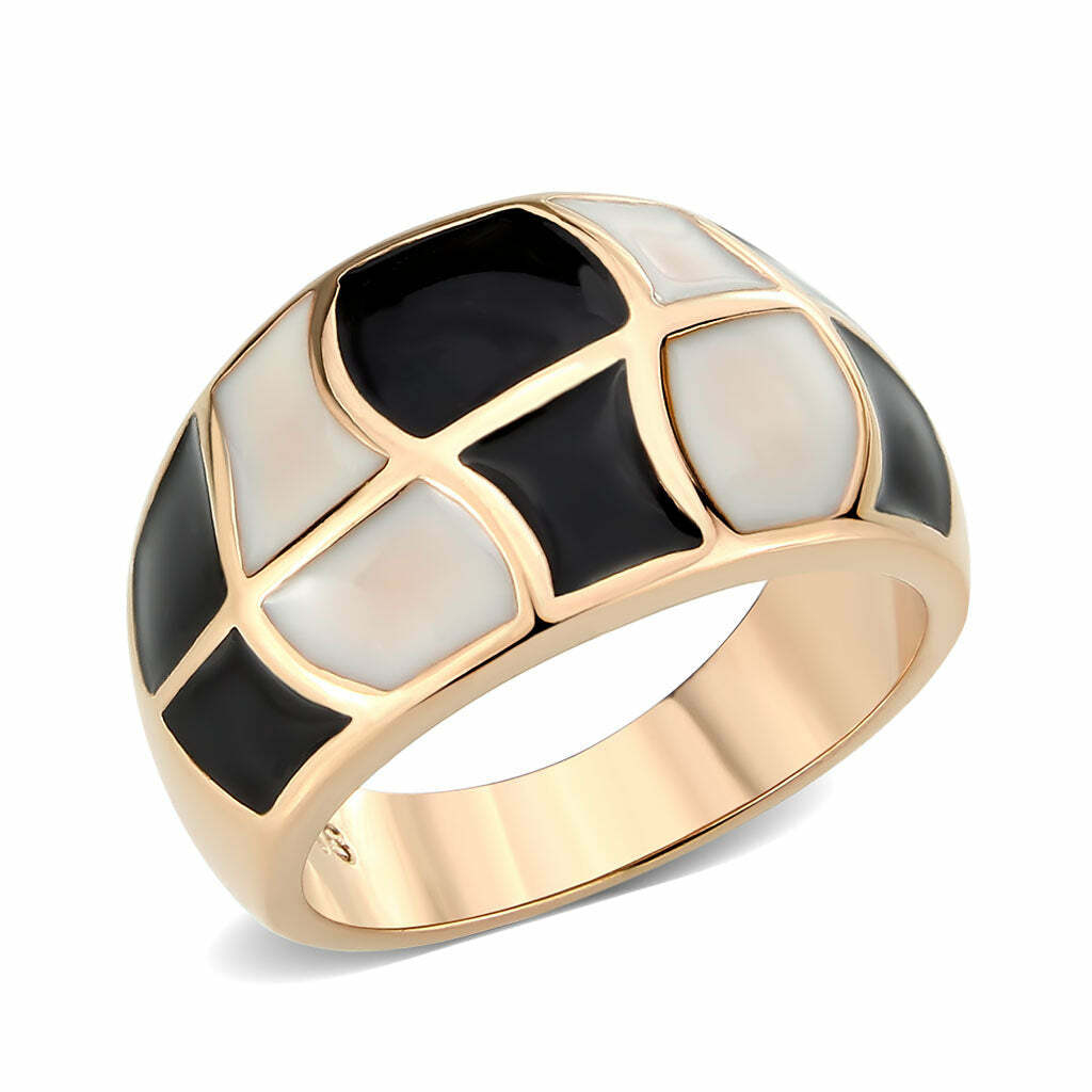 TK3827 – IP Rose Gold(Ion Plating) Stainless Steel Ring with NoStone in No Stone